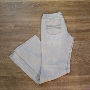 WHBM Grey boot leg jeans